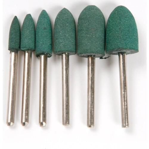 Wholesale 12Pcs Rubber Grinding Head for Metal & non-metallic Abrasive Tool Grinding Head Diameter 4 5 6 8 10 12mm Top Quality