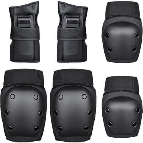 Send protective gear to praise 6pcs/set Skateboard Skating Pads Knee Elbow Pads Wrist Guards Outdoor Sport Safety Protector