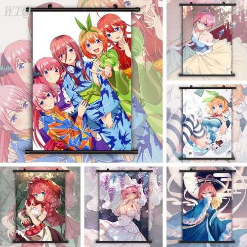 Anime Posters Wall Poster The Quintessential Quintuplets Nakano Ichika Nino Miku Yotsuba Canvas Painting Wall Art Home Decor