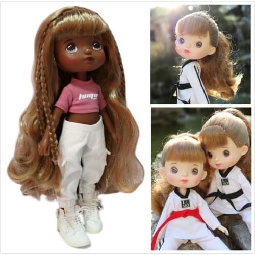 Plastic lovely doll Height 22cm DIY face painted doll for girl gifts