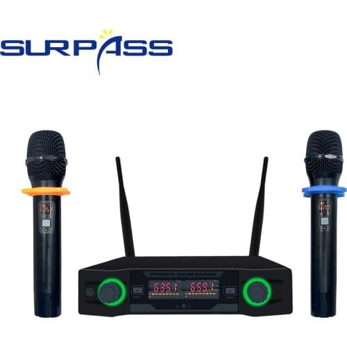 Professional UHF Handheld Wireless Karaoke Microphone Dynamic Home Studio Vocal For singing DJ Conference Mic Transmitter