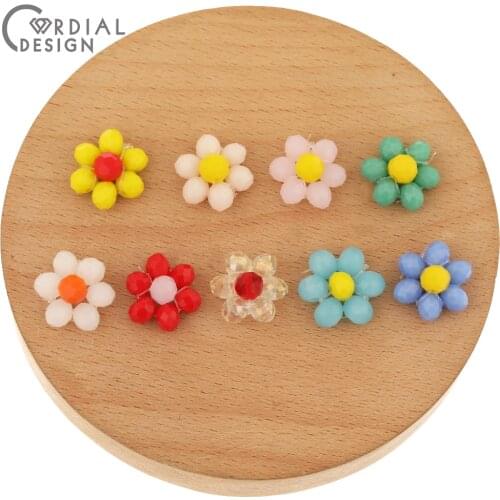 Cordial Design 100Pcs 15*15MM Jewelry Accessories/Hand Made/Crystal Beads Charms/DIY Decoration/Jewelry Findings & Components