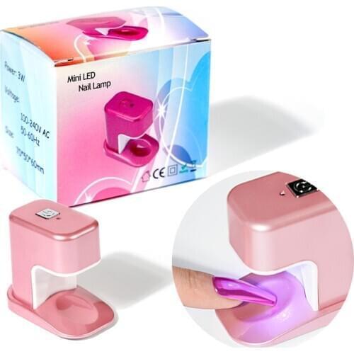 LED Mini Nail Lamp Egg Shape Timing Phototherapy Nail Gel Dryer Lamp USB Interface Intelligent Induction Manicure Light 3W