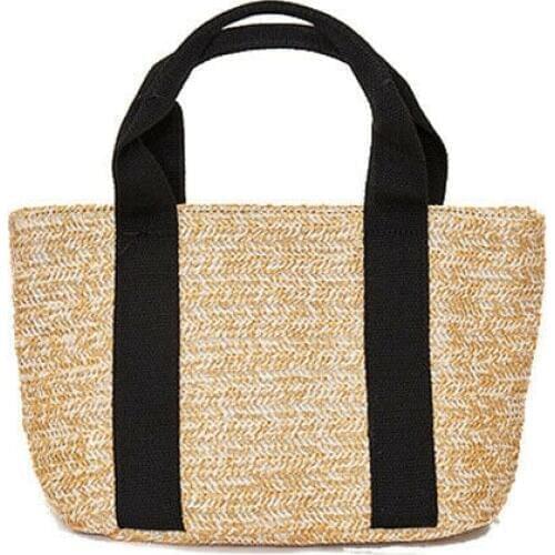 Hot Women Beach Woven Bags Straw Lady Rattan Basket Shoulder Bag Purse Handbag Bohemian Straw Handbags For Women 2019