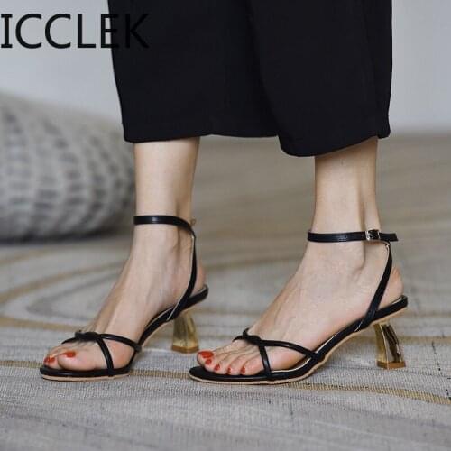 2020 Summer New Heels Women Sandals Open Toe Shoes Women Thin Heels High Heels Party Stiletto Heels Dress Sandals