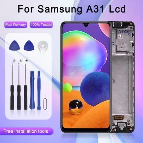 For Samsung Galaxy A31 LCD A315 Display With Touch Screen Panel Glass Digitizer A315F SM-A315F Assembly Free Shipping