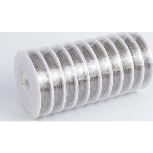10 Roll 0.3 - 1mm Stainless Steel Beaded Wire Jewelry Finding Accessories Tiger Tail Beading Wire For Jewelry Making Supplies