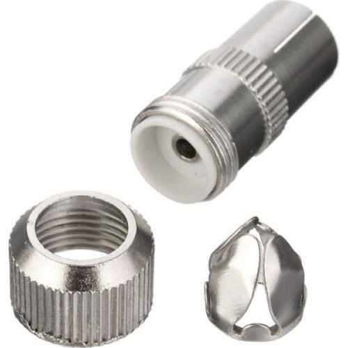 10pcs (5 x Male, 5 x Female)TV Aerial Coaxial Cable Connectors Adaptor