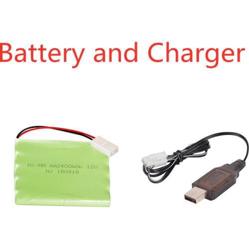 12v 2400mah nimh Battery +12v Charger For RC Car Boat GUN TANK Trucks Trains electric toys aa ni-mh 12v rechargeable battery