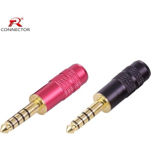2pcs 4.4mm Jack Connector Audio Plug 4.4mm Gold Plated 5 Poles Balanced Headphone Plug for Sony NW-WM1Z NW-WM1A AMP Player