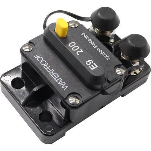 200A Circuit Breaker Switch with Manual Reset Waterproof for Marine Car