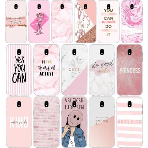 211SD Chic Pink Marble Pretty design Soft Silicone Tpu Cover phone Case for Samsung j3 j5 j7 2015 2016 17 j2 prime j6 Plus 2018