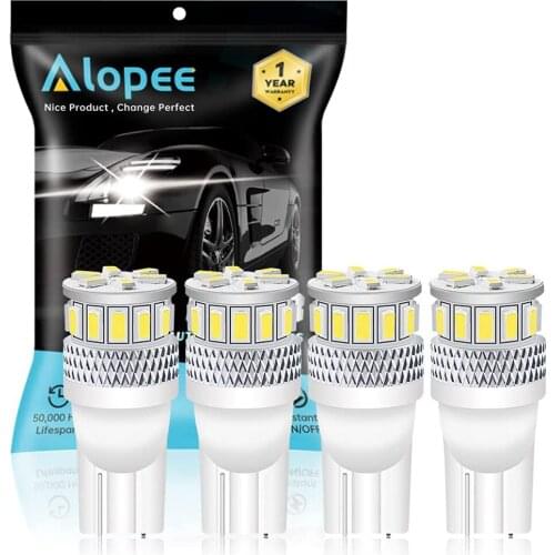 4pcs T10 194 168 2825 White 5th Generation Non-Polarity 18 SMD LED Light Car Map Dome Plate Dashboard Side Marker Light 12V-24V