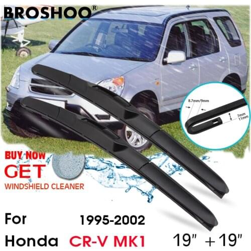 Car Wiper Blade Front Window Windscreen Windshield Wipers Blades J hook Auto Accessories For Honda CR-V MK1 19"+19" 1995-2002