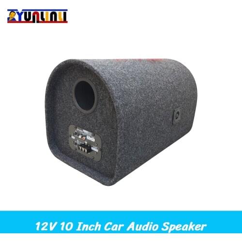 12V 10 Inches Car Audio Subwoofer Volume Amplifier Car Side Audio Speaker Tunnel Type Car Speaker