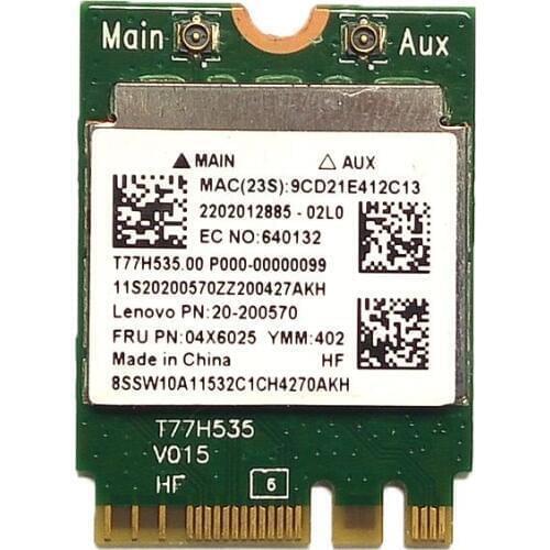 SSEA NEW for RealTek RTL8723BE NGFF Wlan Wifi BlueTooth 4.0 Wireless Card for IBM Lenovo E450 E550 E455 E555 E450C 04X6025