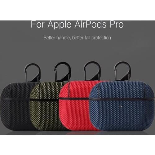 Nylon Headset Case For Apple Airpods 1 2 Protective Cover 360° All-round Non Slip Wireless Headset Cases For Airpods Pro Case