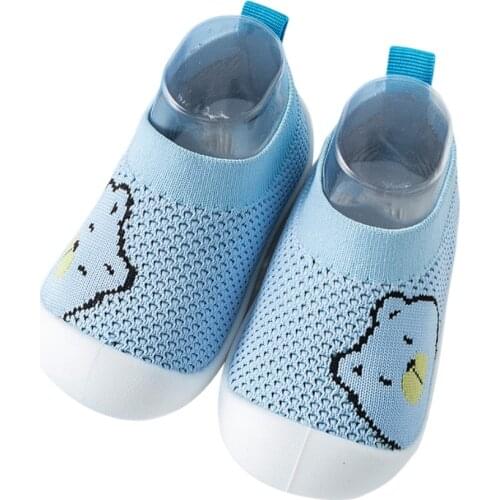 Spring Autumn Fall Baby Girls Boys Newborn Knitting Boot Anti-slip Shoe For Unisex First Walking Crib Shoes 6M-3T