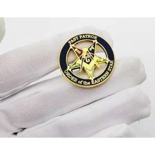 Freemason Oriental Star Past Guardian Collar Mason (SCA) 6pcs Zinc Alloy Pin Brooch Bag Hat Badge Brooch Column Brooch Party Jew