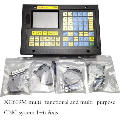 CNC milling System 1-6 Axis offline controller XC609M Breakout Board Engraving Machine Control Combined hmi touch screen