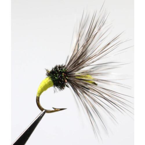 ICERIO 8PCS New Kebari flies Hackle Tenkara Trout Fly Fishing Lures #12 Tenkara/Kebari Fly