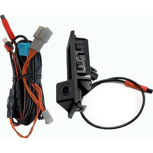 RCD330 Car Trunk Handle Rear View Dynamic Trajectory Camera For MQB PQ MIB Skoda Octavia Superb Karoq Kamiq Kodiaq