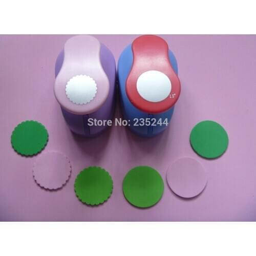 Circle and wave circle 1.5"(3.8cm)Cortador de E.V.A Scrapbook Handmade Cut Card Craft punch DIY Paper Punch