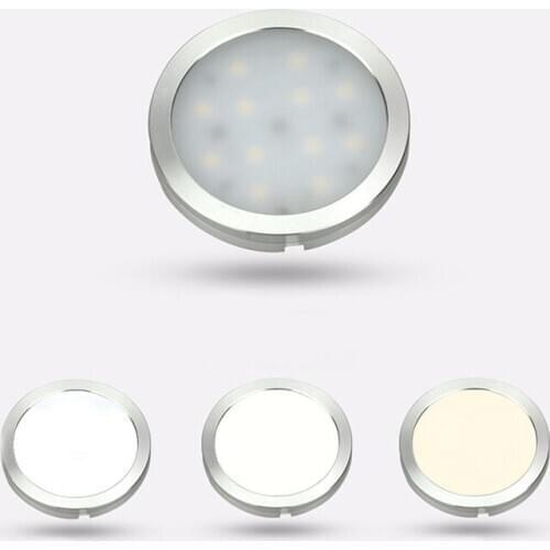 Mycyk new 6pcs/lot LED light inside bookcase LED wardrobe light 12V car ultra-thin LED display cabinet spotlights cabinet lights