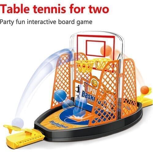 2-Player Desktop Table Basketball Shooting Game Parent-child Interactive Toy for Kids Adults Office Home Party Playing Supplies
