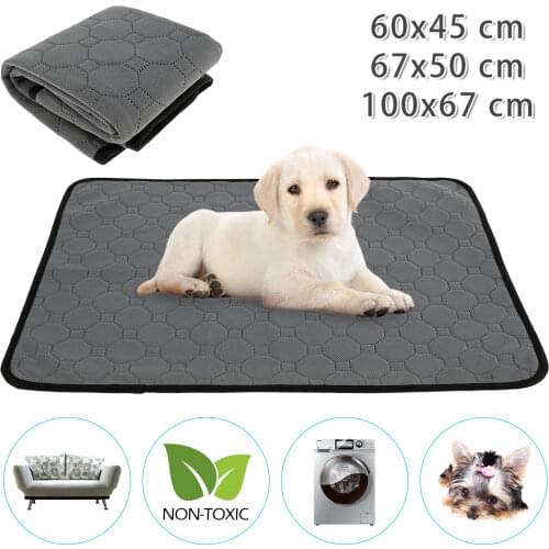 Reusable Tineer Washable Puppy Training Pad Pet Bed Mat Anti-slip Dog Pee Pad Blanket for Dog/Cat/Rabbit