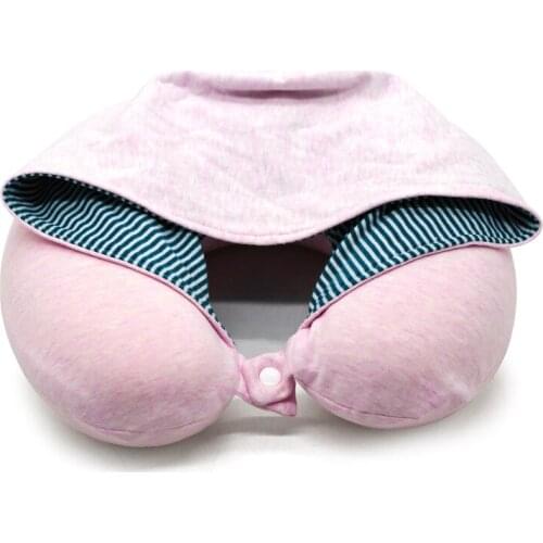 New U-shaped pillow memory foam nap cervical spine cervical spine pillow airplane travel nap car hooded hooded U-shaped pillow