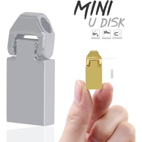Original 16GB 64GB 128GB Metal Memory Stick 64GB Flash Drive 32GB Pen Drive High Speed 2.0 supper mini USB Pendrive For Computer