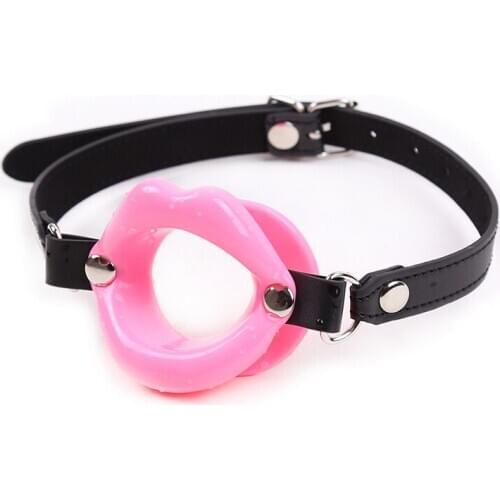 Strap on Mouth Gag Oral Fetish Open Mouth Ring Soft Silicone Ball BDSM Bondage Restraints Gag Open Holes Sex Toys For Women Men