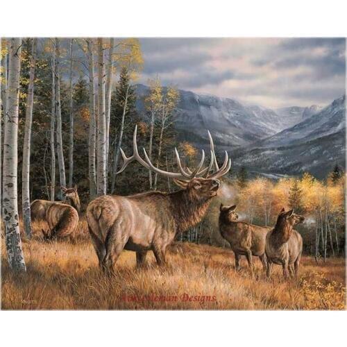 Needlework for embroidery crafts DIY DMC color High Quality - Counted Cross Stitch Kits 14 ct Oil painting - Meadow Music