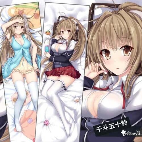 Sexy Girl Japanese Characters Anime Amagi Brilliant Park Throw Otaku Dakimakura Gifts Bedding Hugging Body Pillow Case 150x50 CM