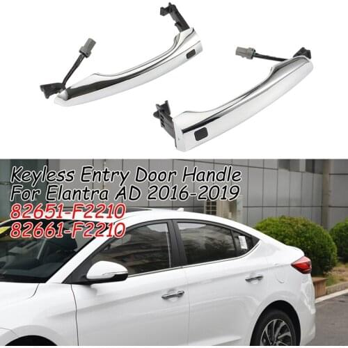 Car Outside Door Handle Replacement, for Hyundai Elantra AD 2016-2019 Keyless Entry with Button