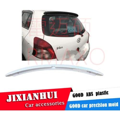 For Vitz Hatchback Spoiler 2001-2008 Toyota Yaris Spoiler YC-K ABS plastic Material Car Rear Wing Color Rear Spoiler