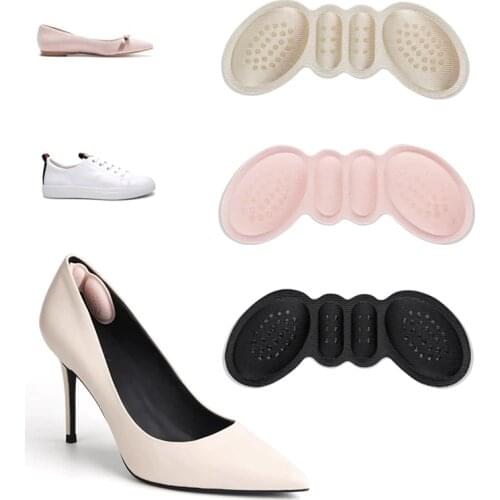 Womens High-heel Shoe Stickers Anti-slip Heel Stickers Analgesic Wear Resistant Feet Care Pads Adjustable Adhesive Insoles