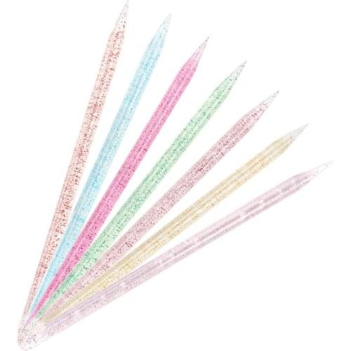 100bags Crystal Rod Nail Point Drill Rod Reusable Manicure Pusher Cuticle Rhinestones Cuticle Care Remover Pedicure hot
