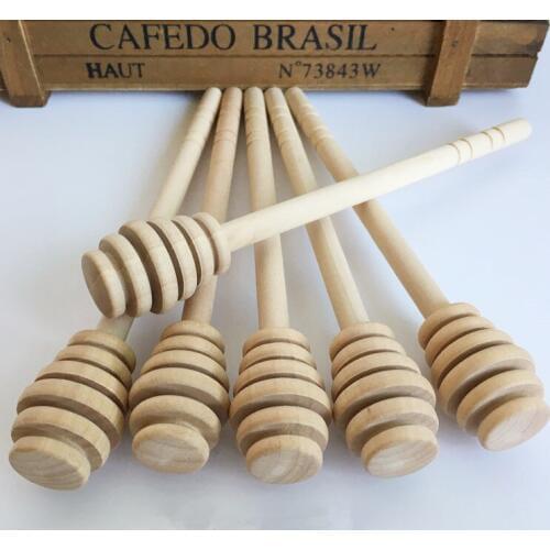 3pcs/lot 8CM,10CM,15CM,16CM Mini Wooden Honey Stick Wood Stick Honey Dipper Honey Spoon Stick Honey Stirring Rod OK 0585