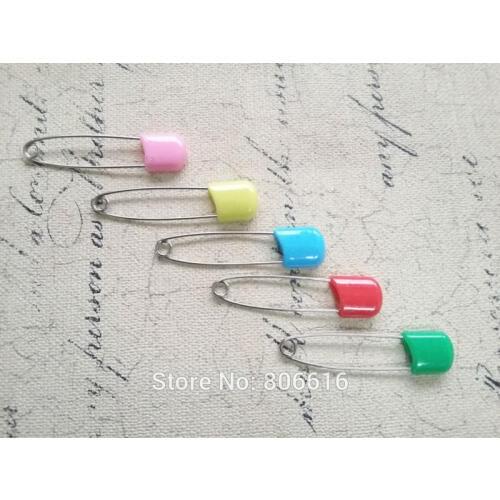 55MM 95Pcs Mix Colorful Plastic & Metal Pin Brooch Clasps Hooks DIY Jewelry Findings & Components