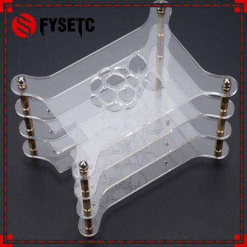 7-layer Raspberry Pi 3 Acrylic Case Clear Transparent Shell Enclosure With Logo For Raspberry Pi 3 Model B & Raspberry Pi 2