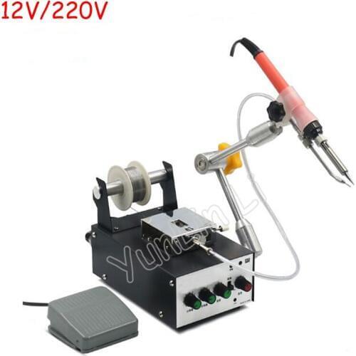 A-BF 60W 12V/24V Foot Switch Send Tin Soldering Machine Automatic Tin Feeding Constant Temperature Soldering Iron HS370/HS375D