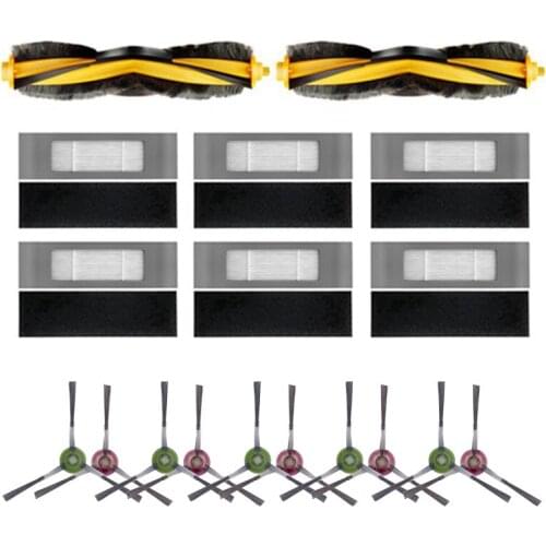 Promotion!Main Brush Side Brush for ECOVACS DEEBOT OZMO T8 / T8 AIVI Robot Vacuum Cleaner Filter Accessories