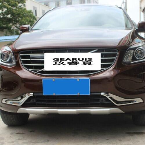 Car styling Auto head Front Middle Grill Grids Trim Strips Cover Sticker Bumper Sticker Modification Accessories For Volvo XC60