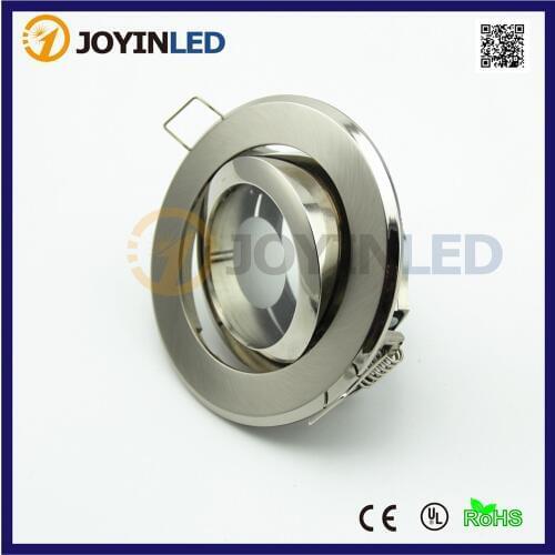 Free Shipping 2PCS/Lot IP44 Embeded Ceiling Led Light Holder Gu10 MR16 GU5.3 Spotlight Halogen Bulb Led Fixtures