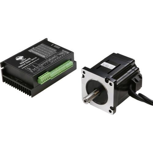 Free Ship US&US Ship Closed-Loop Stepper motor NEMA34 142mm 101MM 5N.m 6A 1000line&Servo Driver HBS86H CNC Controller Kit