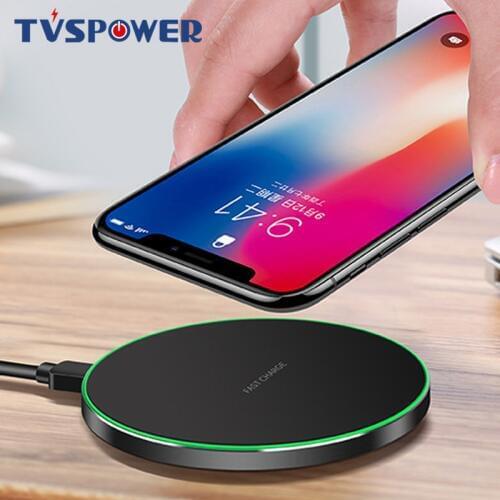 Qi Wireless Fast Charger For iPhone 8 X XR XS Max QC3.0 7.5W 10W Wireless Charging for Samsung S9 S8 Note 8 9 S7 USB Charger Pad