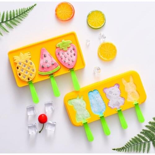 Ice Cream Mold Homemade Ice Cream Popsicle Grinding Tool Childrens Cartoon Ice Cream Cheese Stick Ice Box