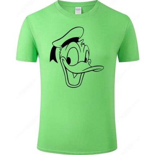 Donald Duck T Shirt Men 2021 Summer Cotton Short Sleeve Print T-Shirt Cotton Tops Tee Male Shirt Clothing J105